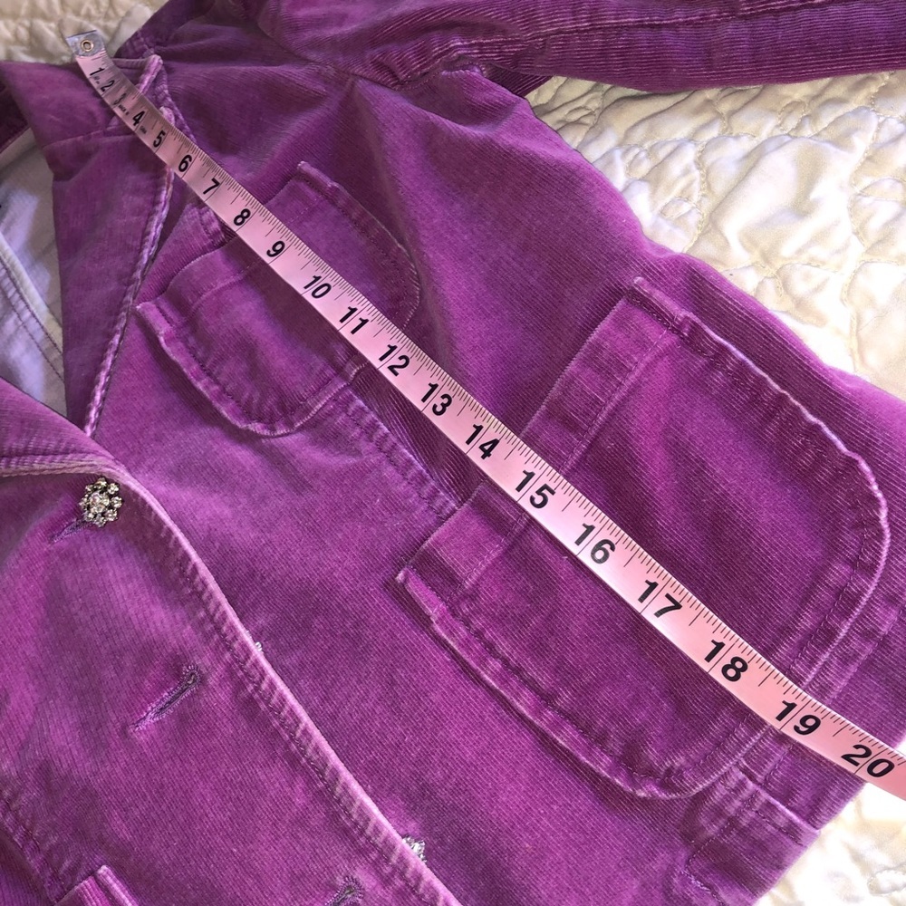 INC INTERNATIONAL CONCEPTS CORDUROY JACKET SIZE S MAUVE VIOLET COLOR - Picture 10 of 16